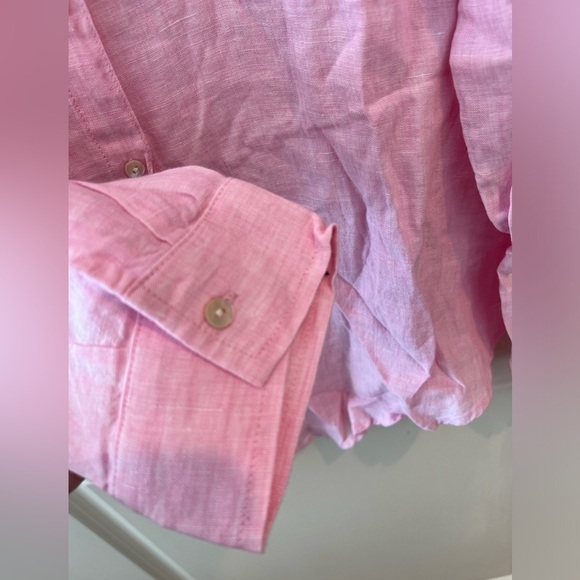 Lilly Pulitzer Sea View Linen Button Down Top NWT - Picture 5 of 16